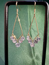 Geometric Triangle Crystal Chandelier Earrings