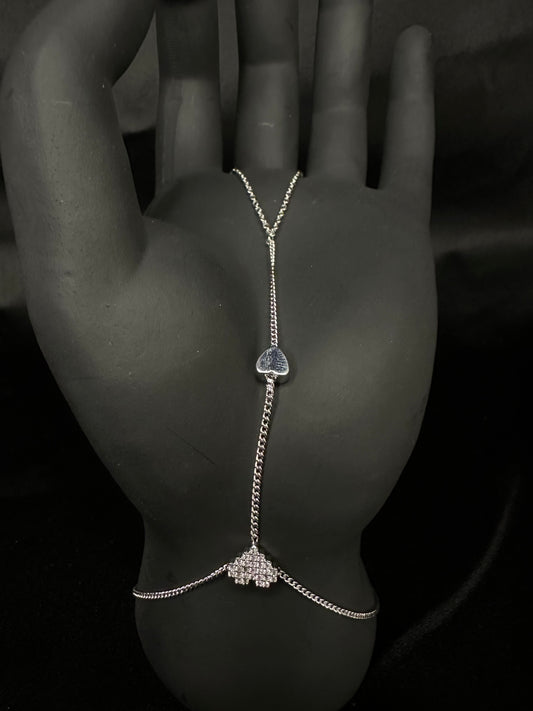 Crystal Zircon Hand Slave Bracelet