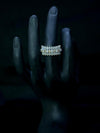 Baguette Crystal Eternity Statement Ring
