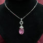 Crystal  Teardrop Pendent  Necklace