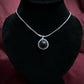 Crystal Halo Pendant  Necklace