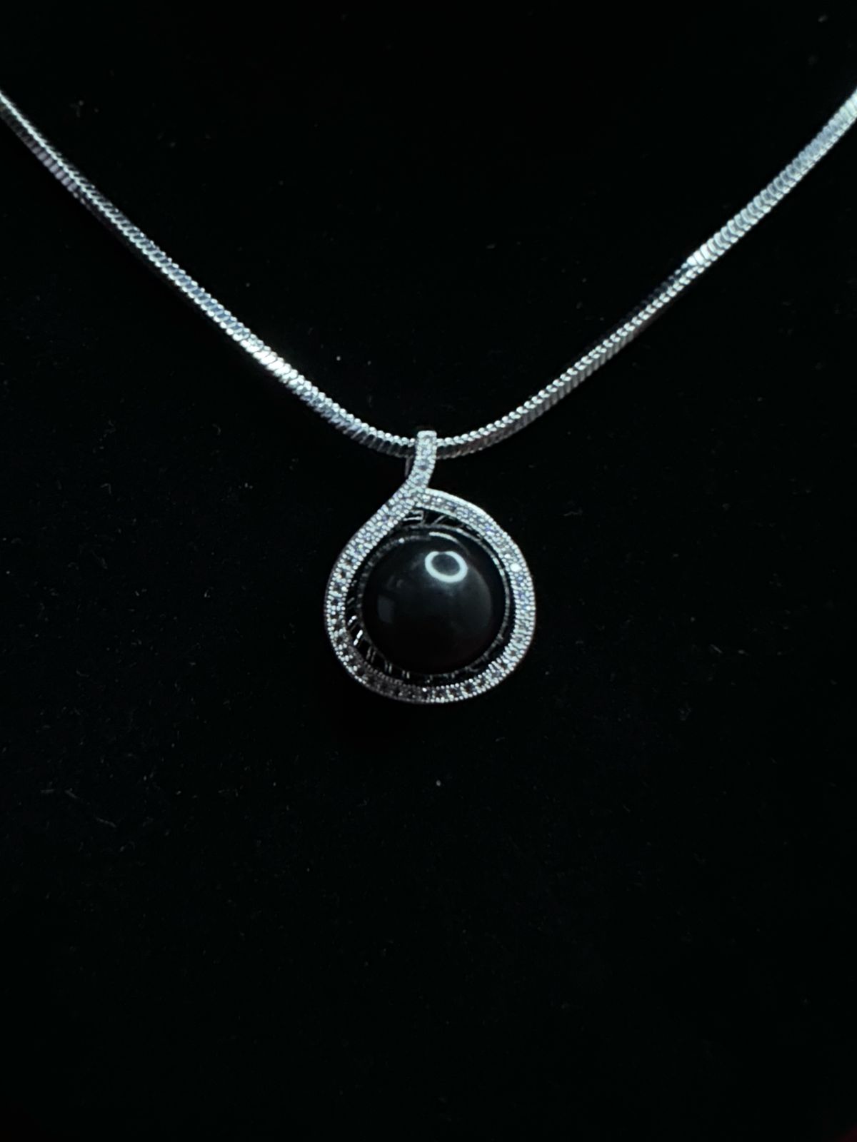 Crystal Halo Pendant  Necklace