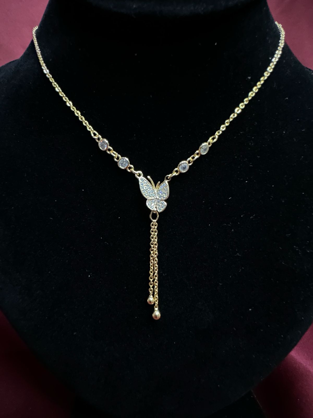 Butterfly  Tassel Necklace