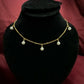 Gold-Tone Pearl Drop Necklace | Elegant Pearl Pendant for Women