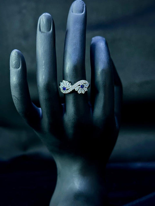 Infinity Sapphire Crystal Ring