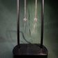 Star Crystal Threader Chain Earrings