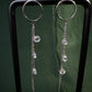 Floating Crystal Chain Drop Earrings