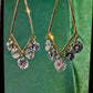 Geometric Triangle Crystal Chandelier Earrings