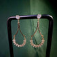 Crystal Arch Frame Drop Earrings