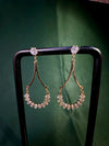 Crystal Arch Frame Drop Earrings