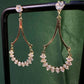 Crystal Arch Frame Drop Earrings