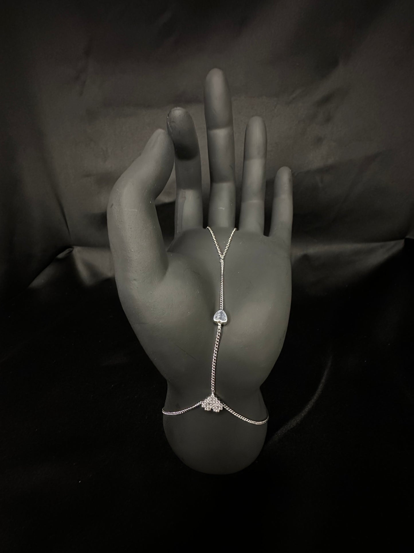 Crystal Zircon Hand Slave Bracelet