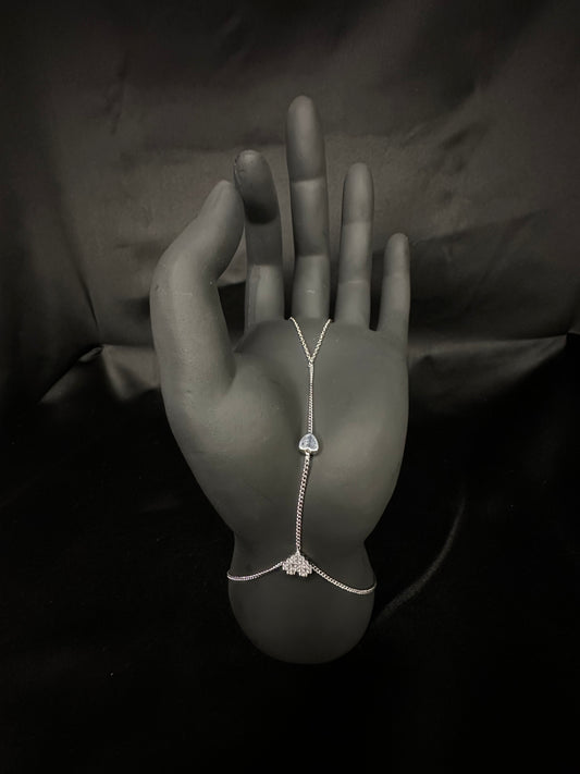 Crystal Zircon Hand Slave Bracelet