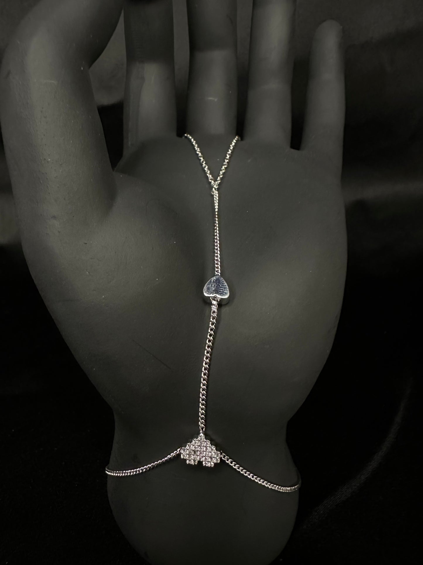 Crystal Zircon Hand Slave Bracelet