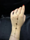Gold Star Charm Hand Slave Bracelet