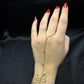 Gold Bow Charm Hand Slave Bracelet