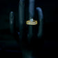 Crystal Solitaire Baguette Engagement Ring