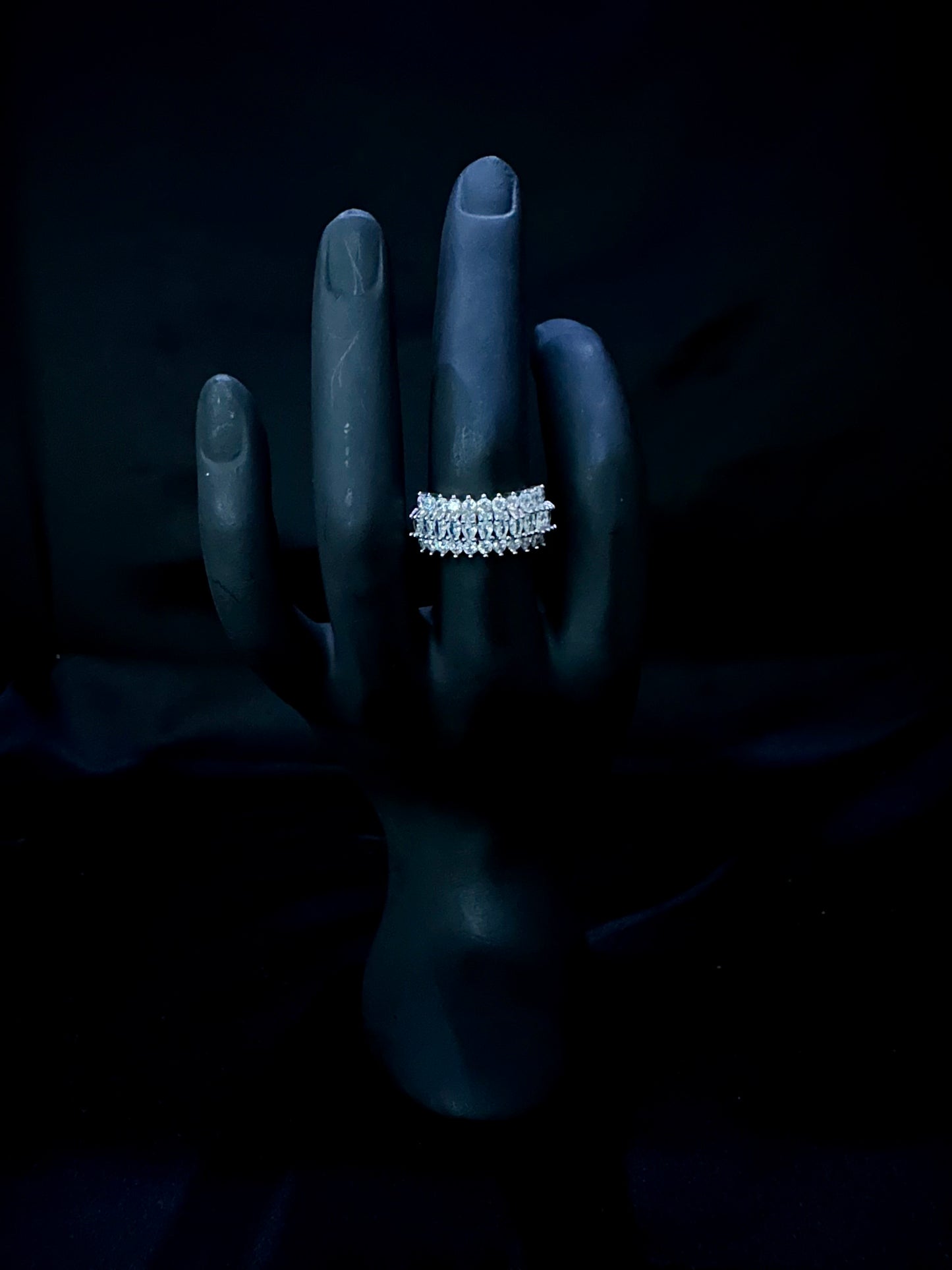 Full Crystal Eternity Band Ring