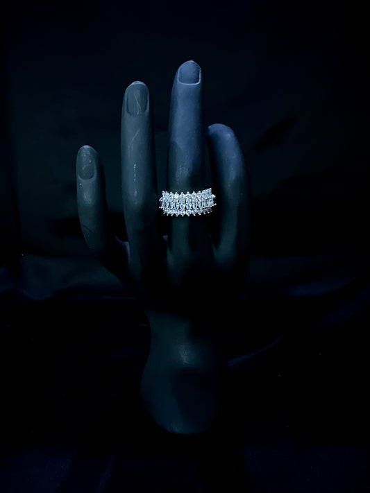 Full Crystal Eternity Band Ring