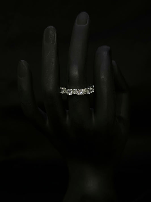 Five-Stone Linear Crystal Band Ring