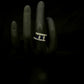 Sapphire Three-Stone Split Band Engagement Ring