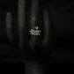 Triangular Crystal Leaf Branch Ring