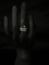 Triangular Crystal Leaf Branch Ring