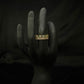Emerald Green Baguette Band Ring